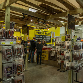 Tommy's Jerky Outlet at the  Walnut Creek Amish Flea Market